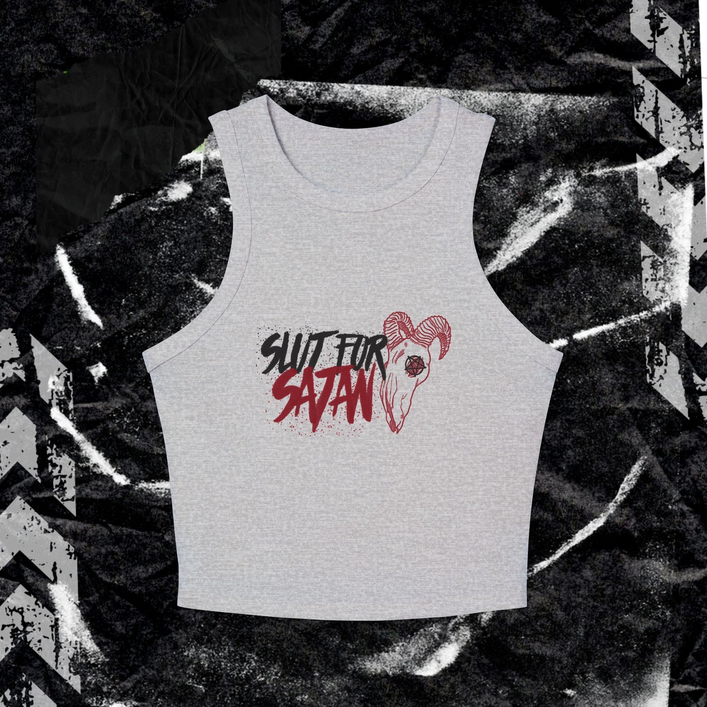 SL*T FOR SATAN - Women's Micro Rib Racer Tank Top