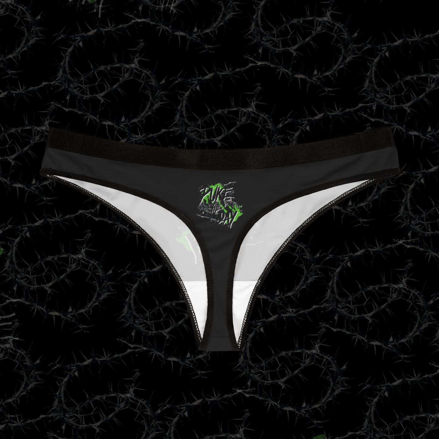 Logo Puke The Day - Women's Thongs (AOP)