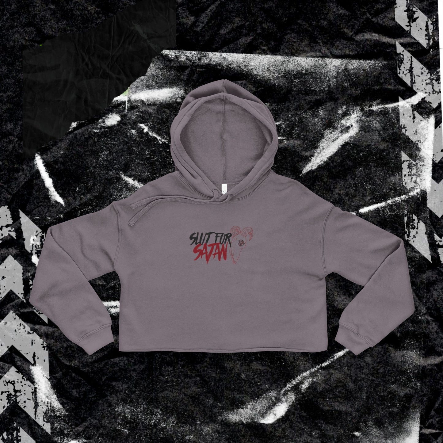 SL*T FOR SATAN - Women's Cropped Hoodie