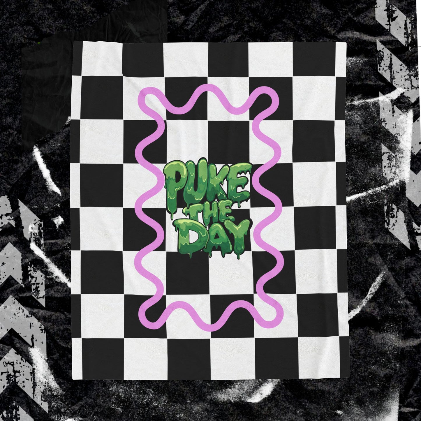 PTD Checkered Blankie - Velveteen Plush Blanket