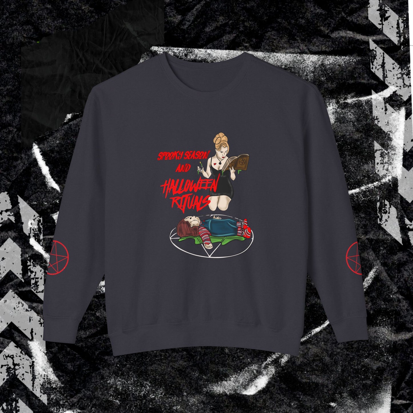 Copy of JUST A GIRL WHO LOVES HORROR MOVIES - Unisex Lightweight Crewneck Sweatshirt