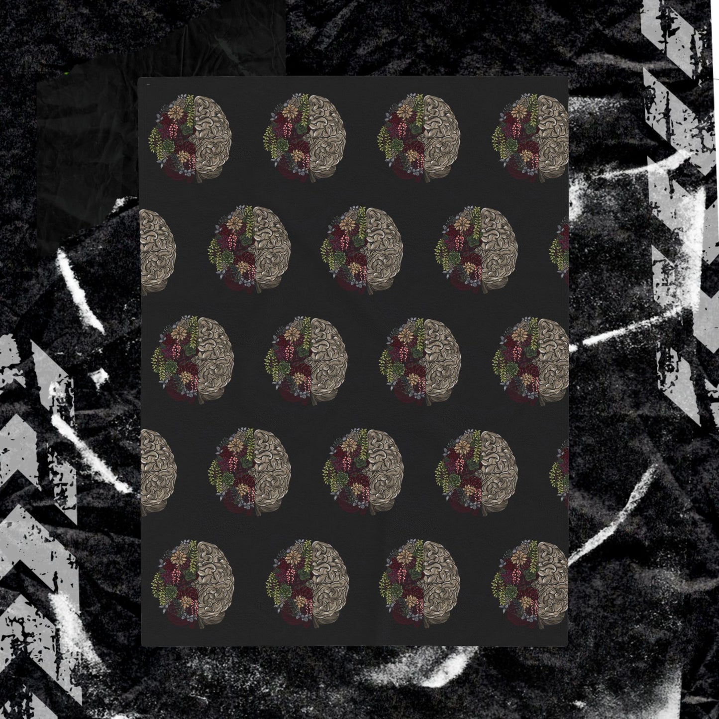 Healing Isnt Linear Brain - Velveteen Plush Blanket