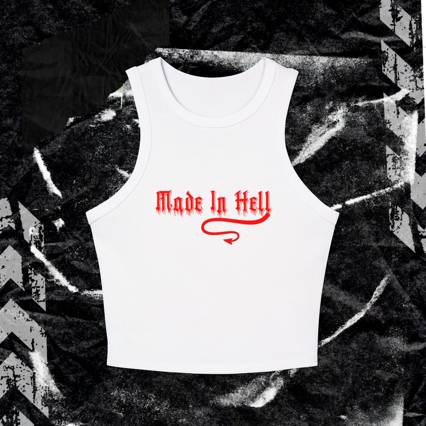 Made In Hell - Women's Micro Rib Racer Tank Top