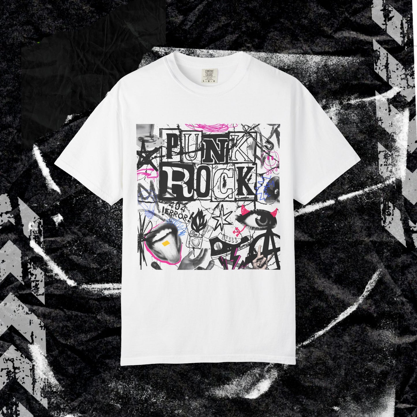 Punk Rock - Unisex Garment-Dyed T-shirt.