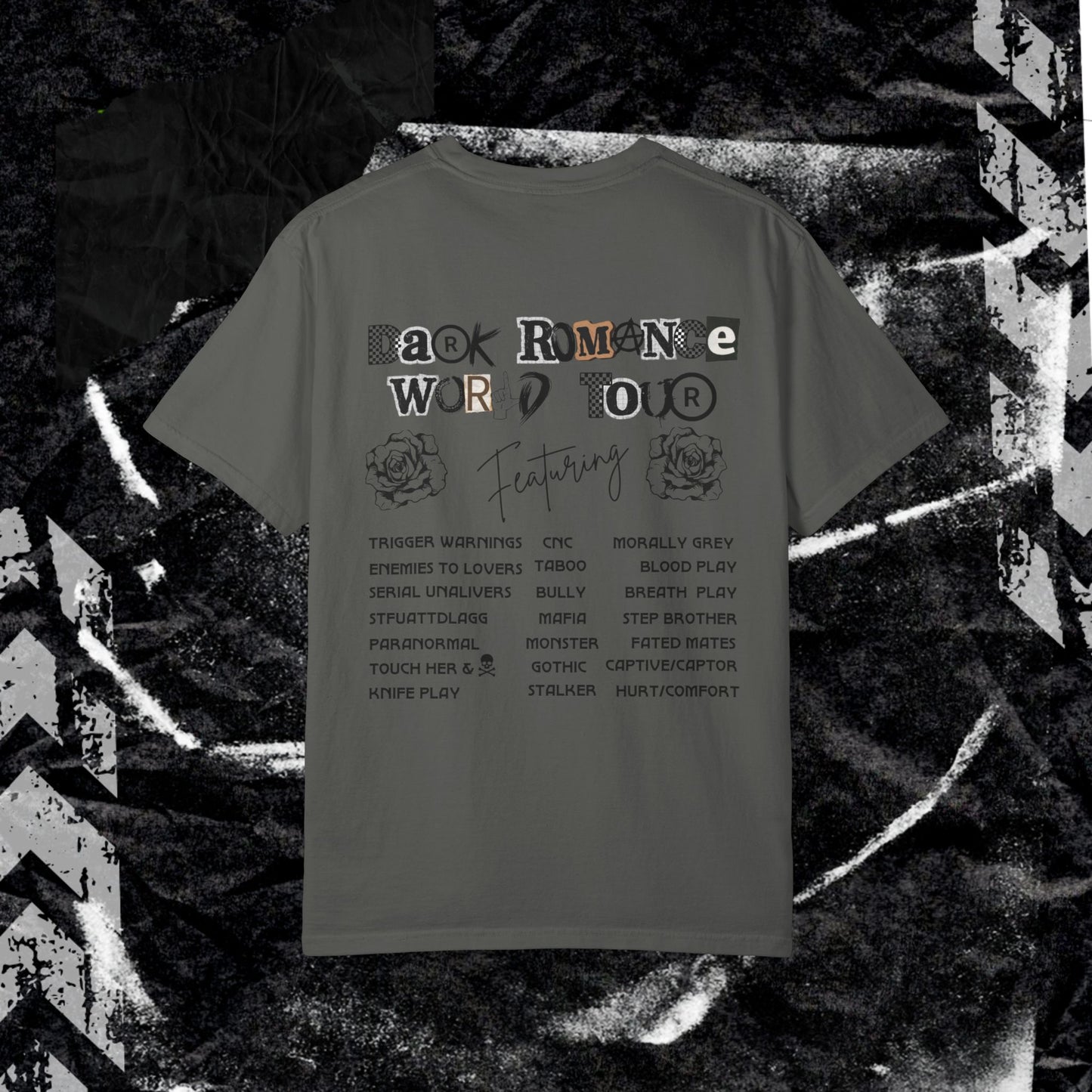 Dark Romance World Tour - Unisex Garment-Dyed T-shirt.