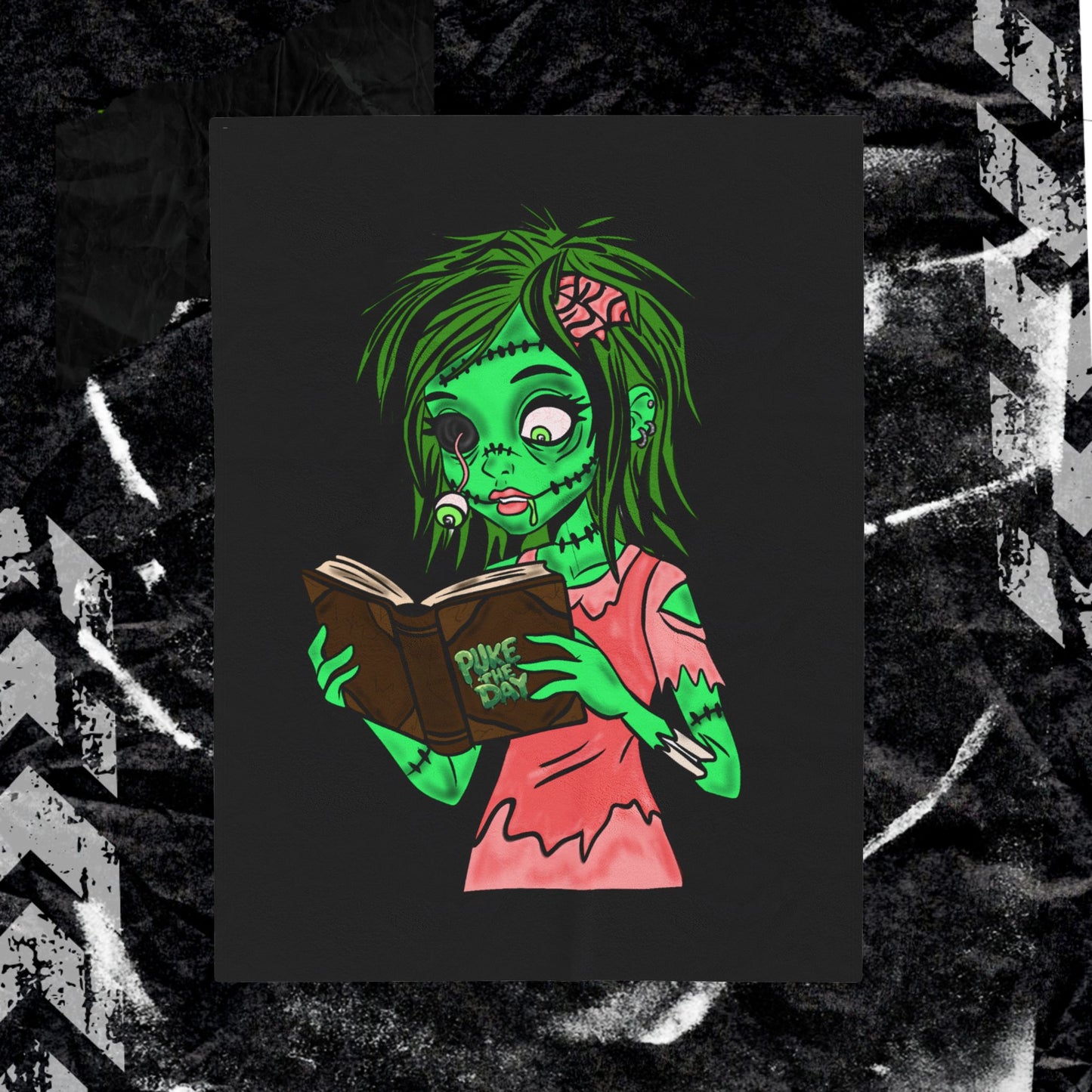 Living Dead Girl - Velveteen Plush Blanket