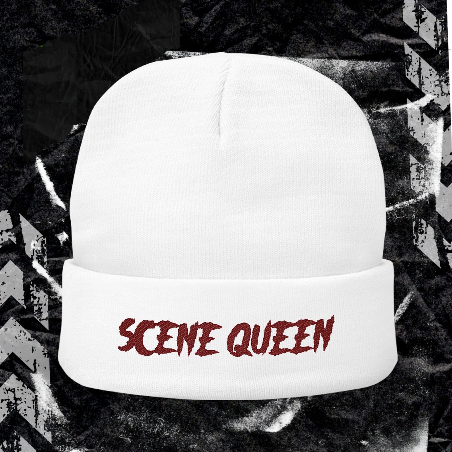 Scene Queen - Knit Beanie (Embroidery)