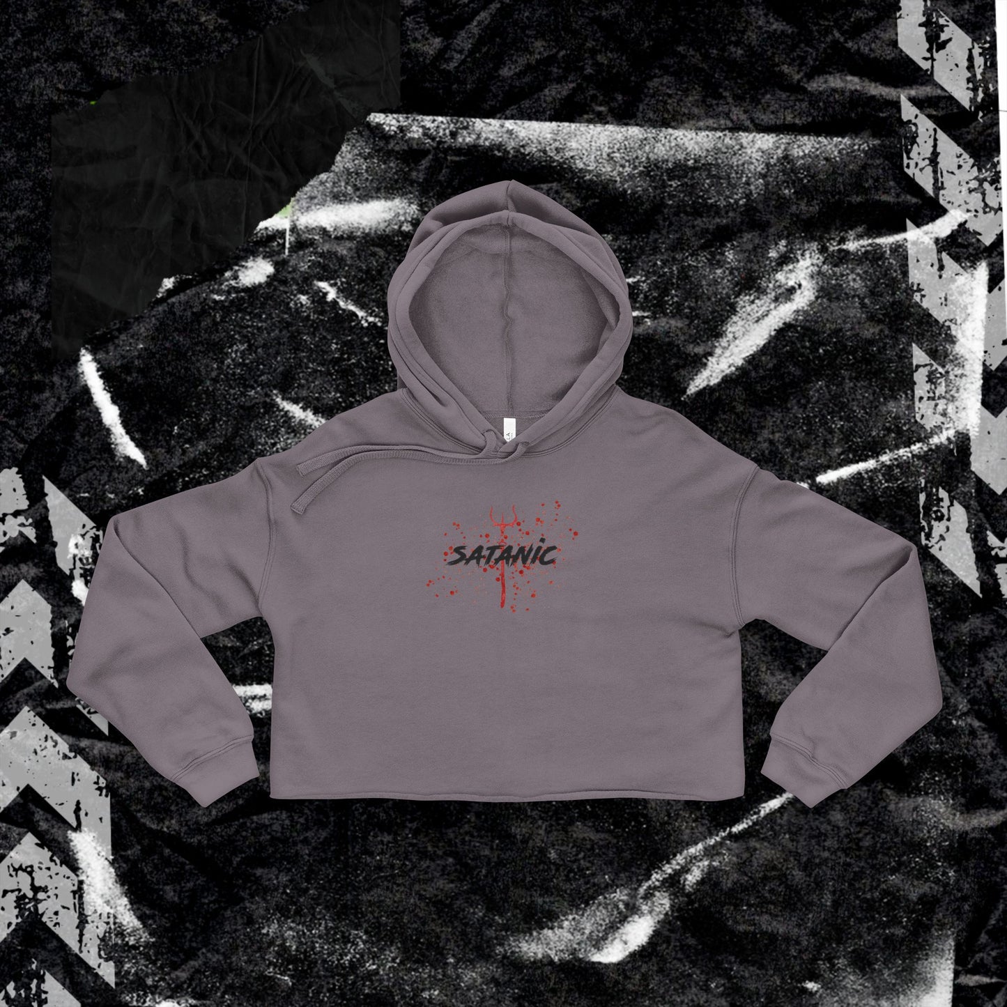 SATANIC - Women's Cropped Hoodie