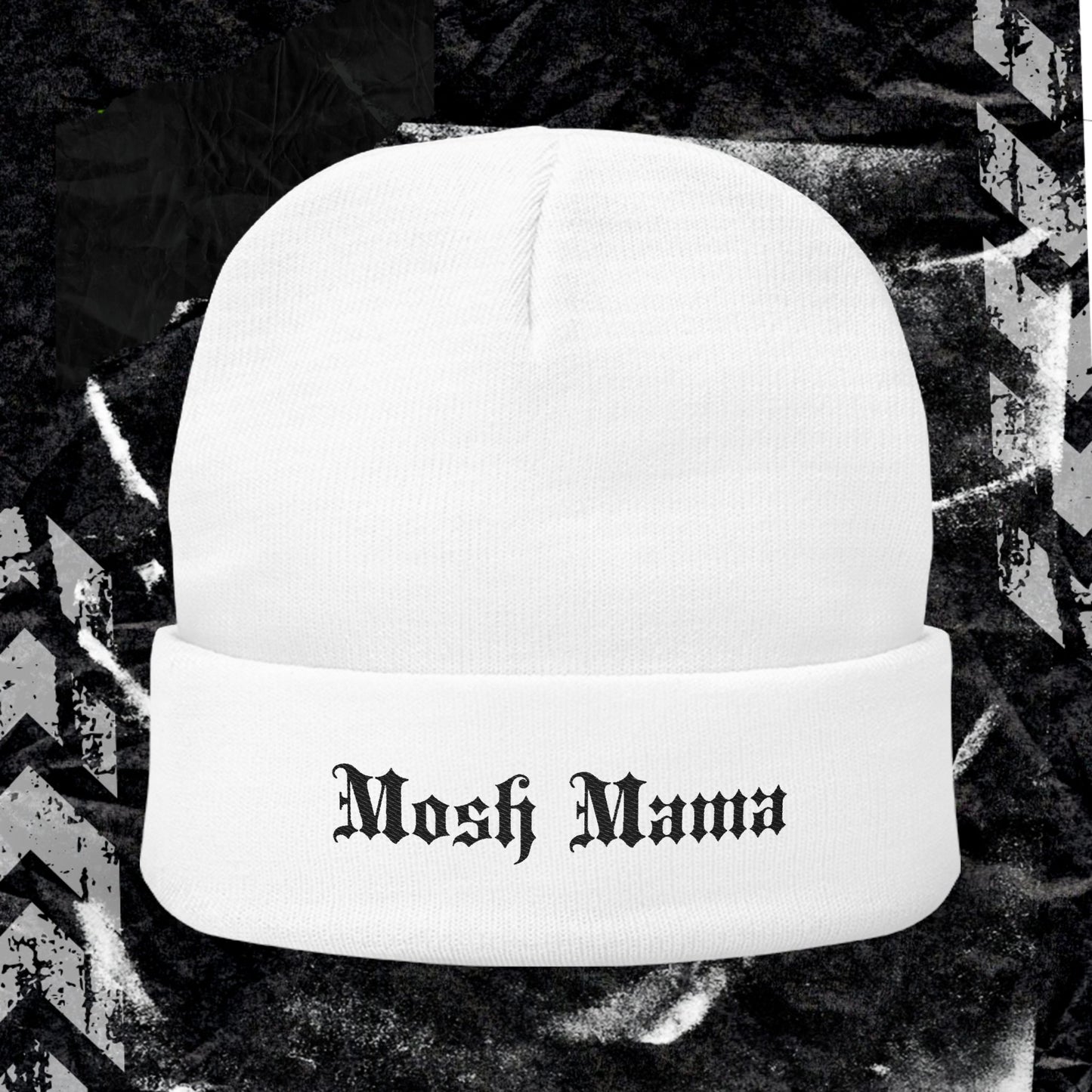 Mosh Mama - Knit Beanie (Embroidery)