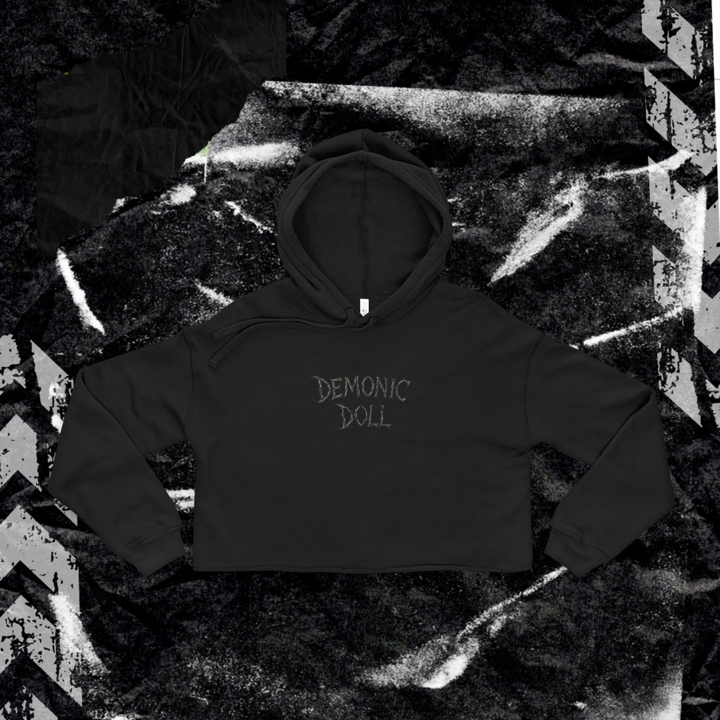 DEMONIC DOLL - Bella+Canvas Cropped Hoodie