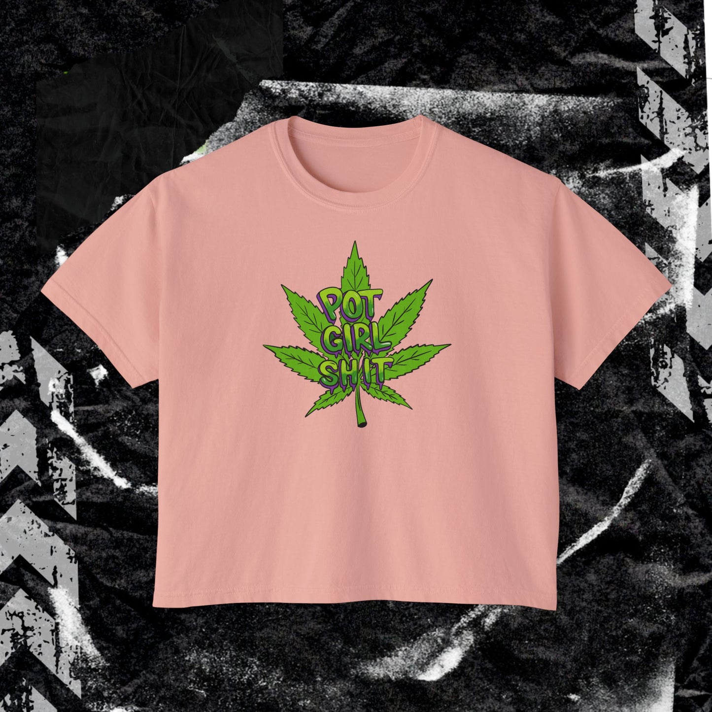 POT GIRL SHIT - Women's Boxy Tee