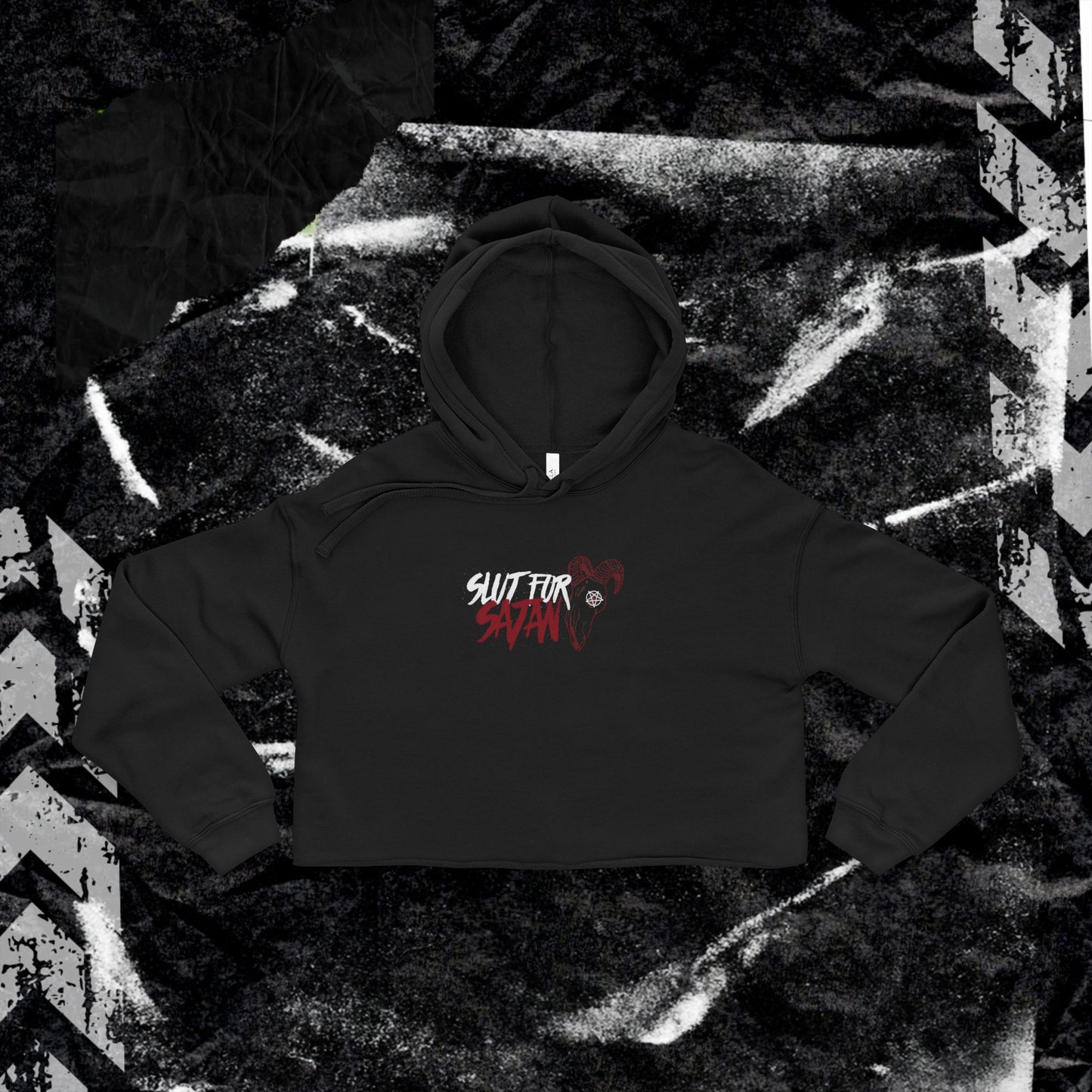 SL*T FOR SATAN - Women's Cropped Hoodie