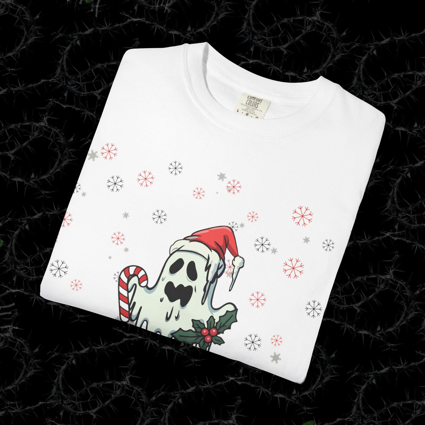 HAUNTING CHRISTMAS - Unisex Garment-Dyed T-shirt