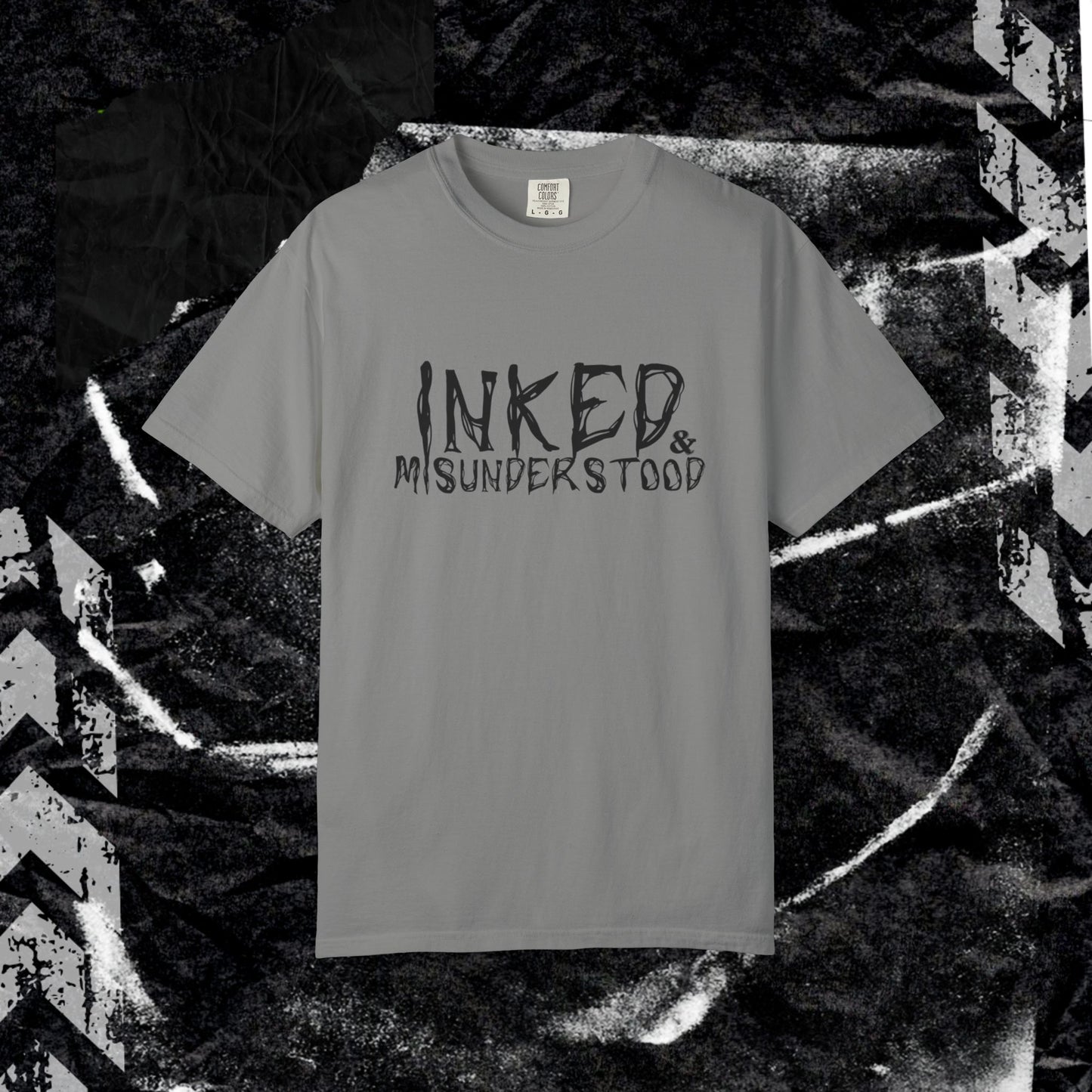 Inked & Misunderstood - Unisex Garment-Dyed T-shirt. Ll