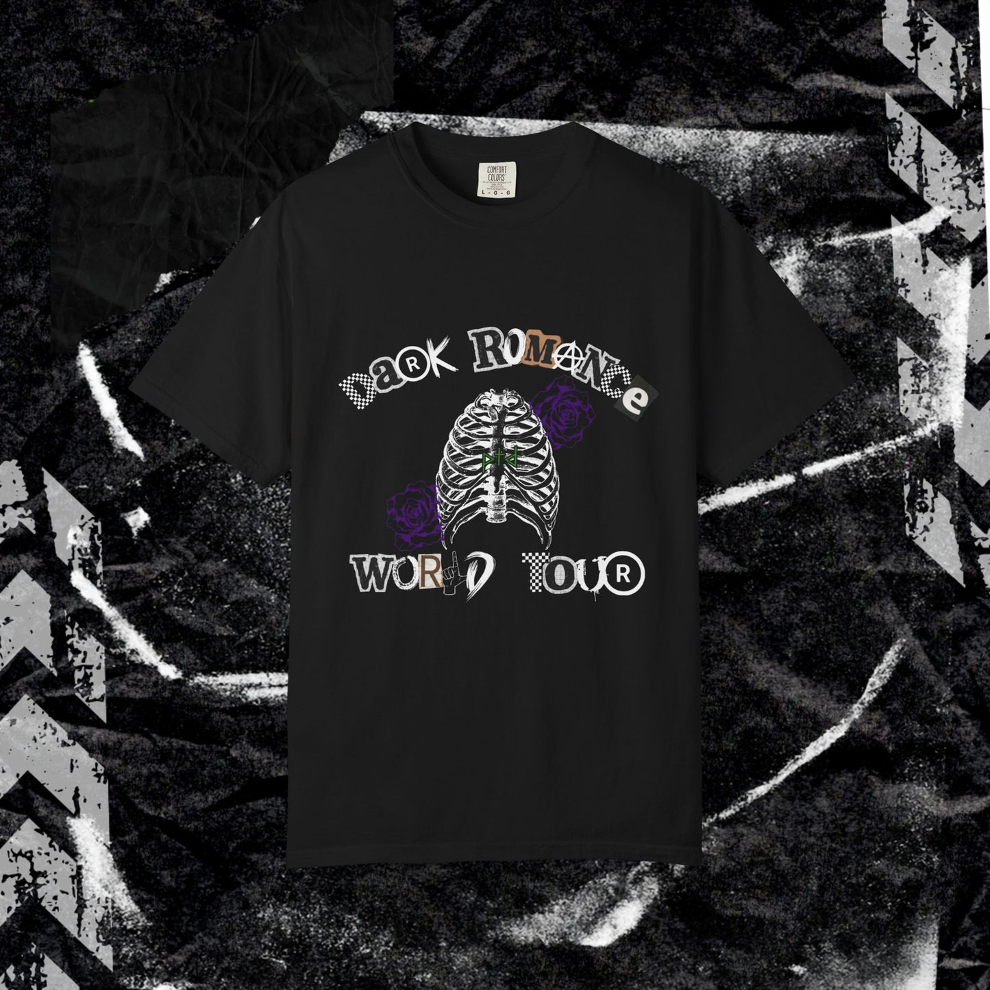 Dark Romance World Tour - Unisex Garment-Dyed T-shirt.
