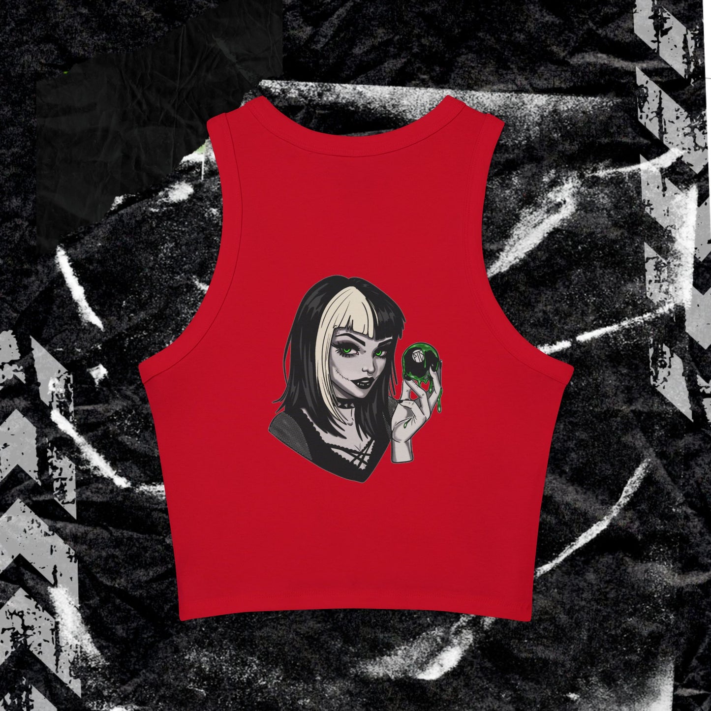 No Luck ,All Hustle - Women's Micro Rib Racer Tank Top