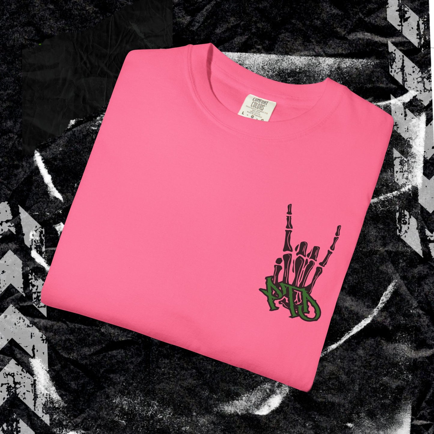 PTD Rock On - Unisex Garment-Dyed T-shirt.