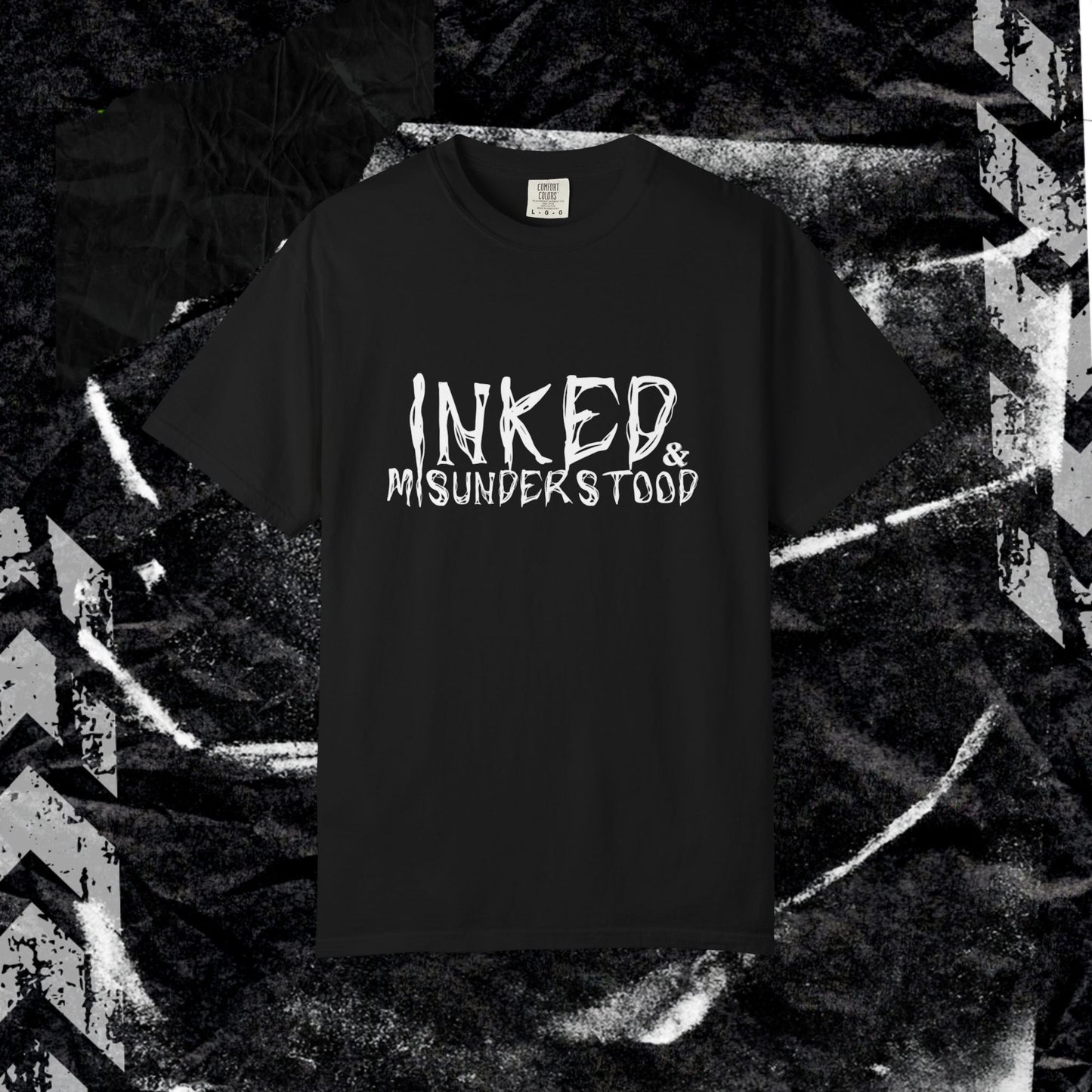 Inked & Misunderstood - Unisex Garment-Dyed T-shirt. Ll