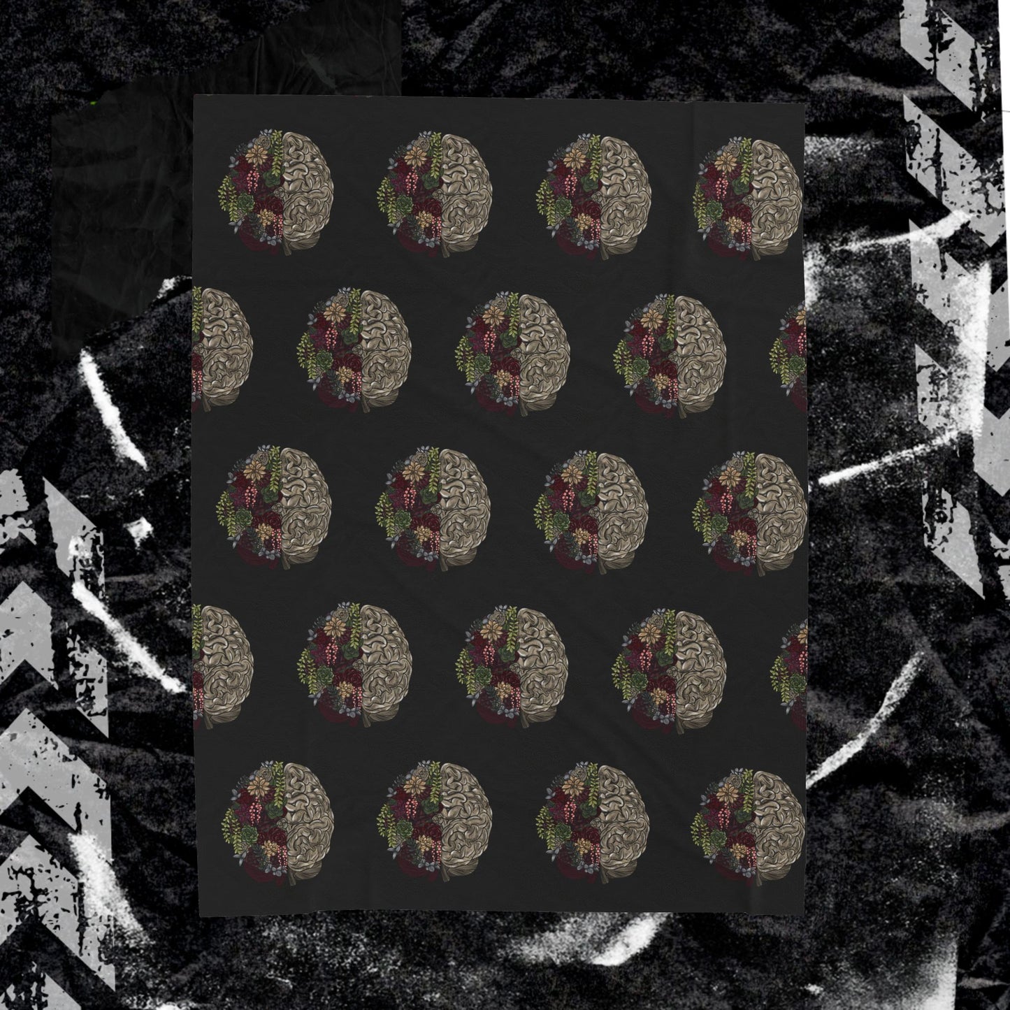 Healing Isnt Linear Brain - Velveteen Plush Blanket