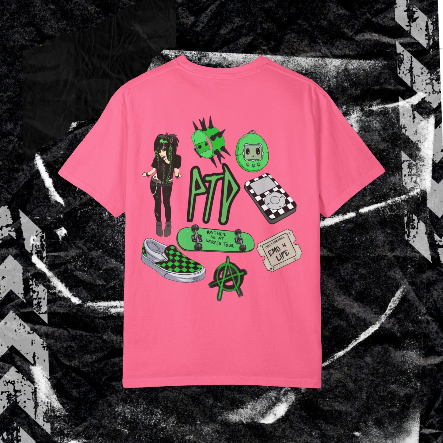 Scene Nostalgia - Unisex Garment-Dyed T-shirt.