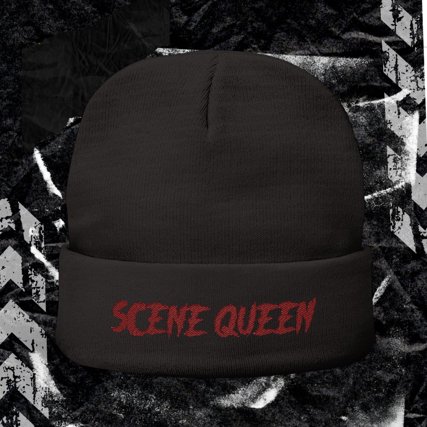 Scene Queen - Knit Beanie (Embroidery)
