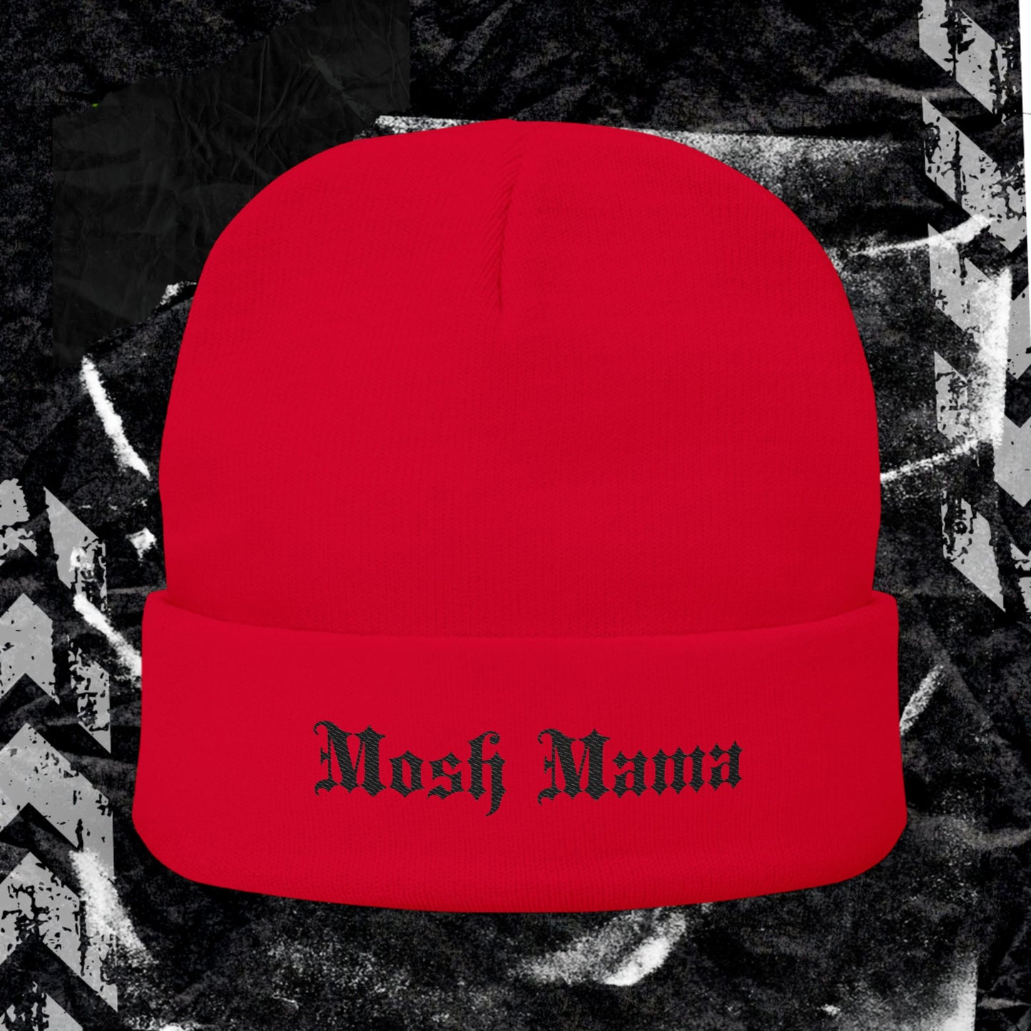 Mosh Mama - Knit Beanie (Embroidery)