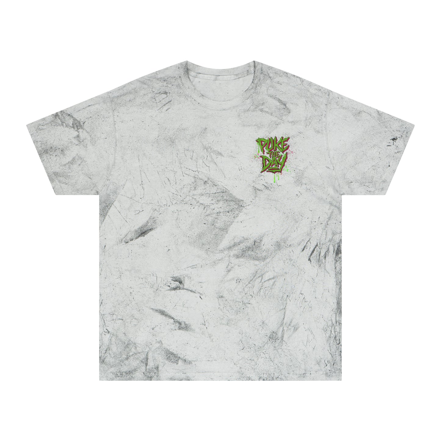 Grunge Dino - (backprint) color blast t-shirt
