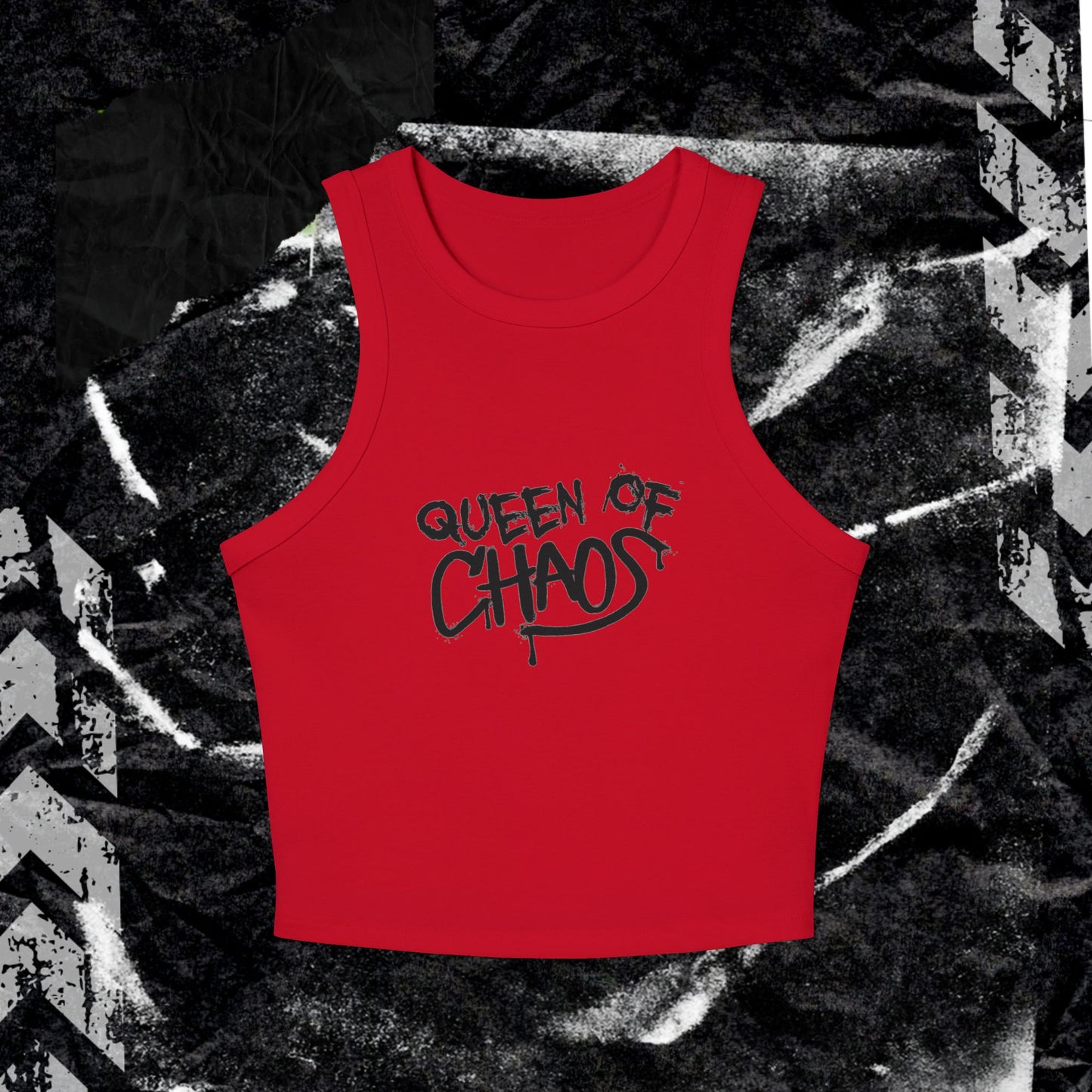 Queen Of Chaos - Women's Micro Rib Racer Tank Top