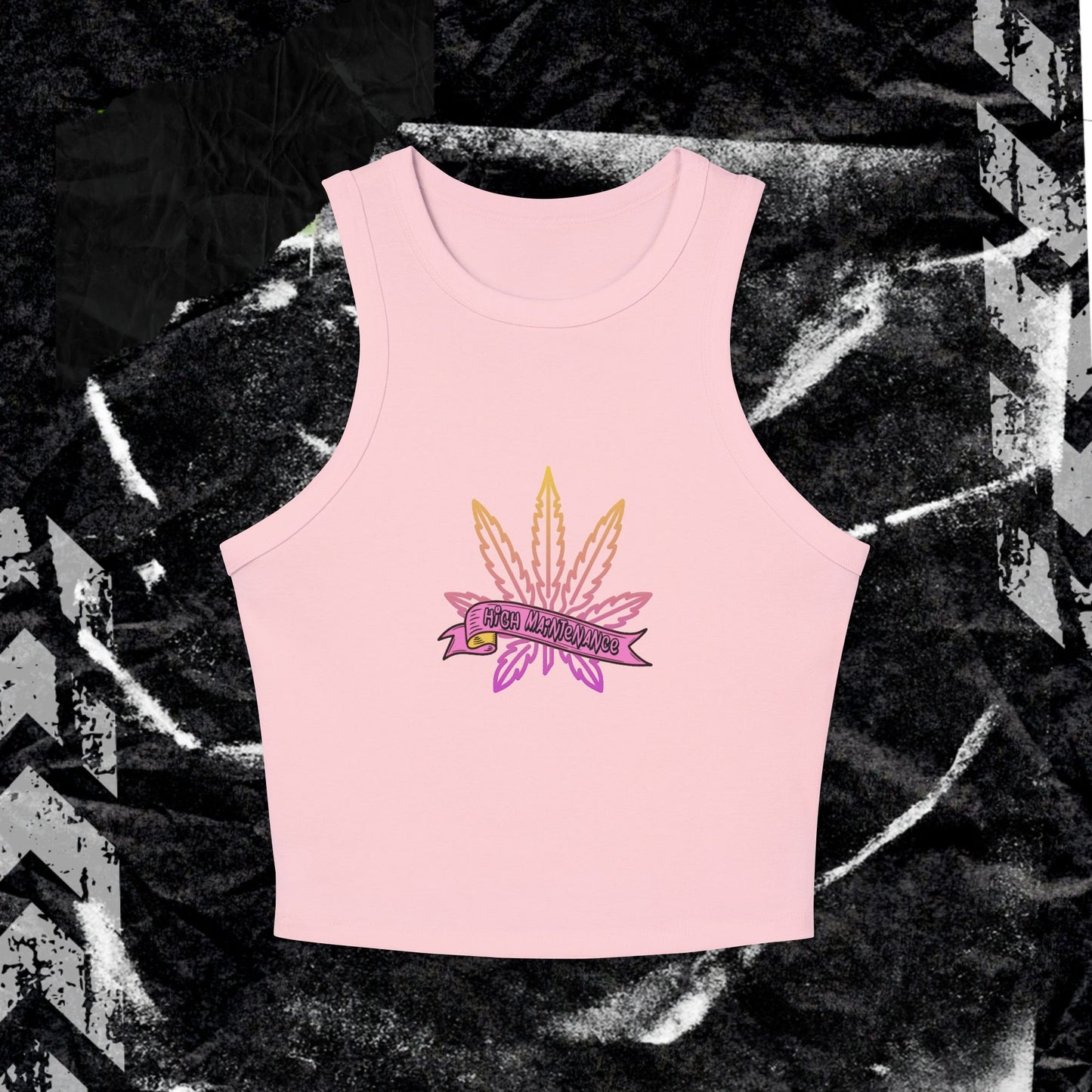 High Maintenance - Women's Micro Rib Racer Tank Top