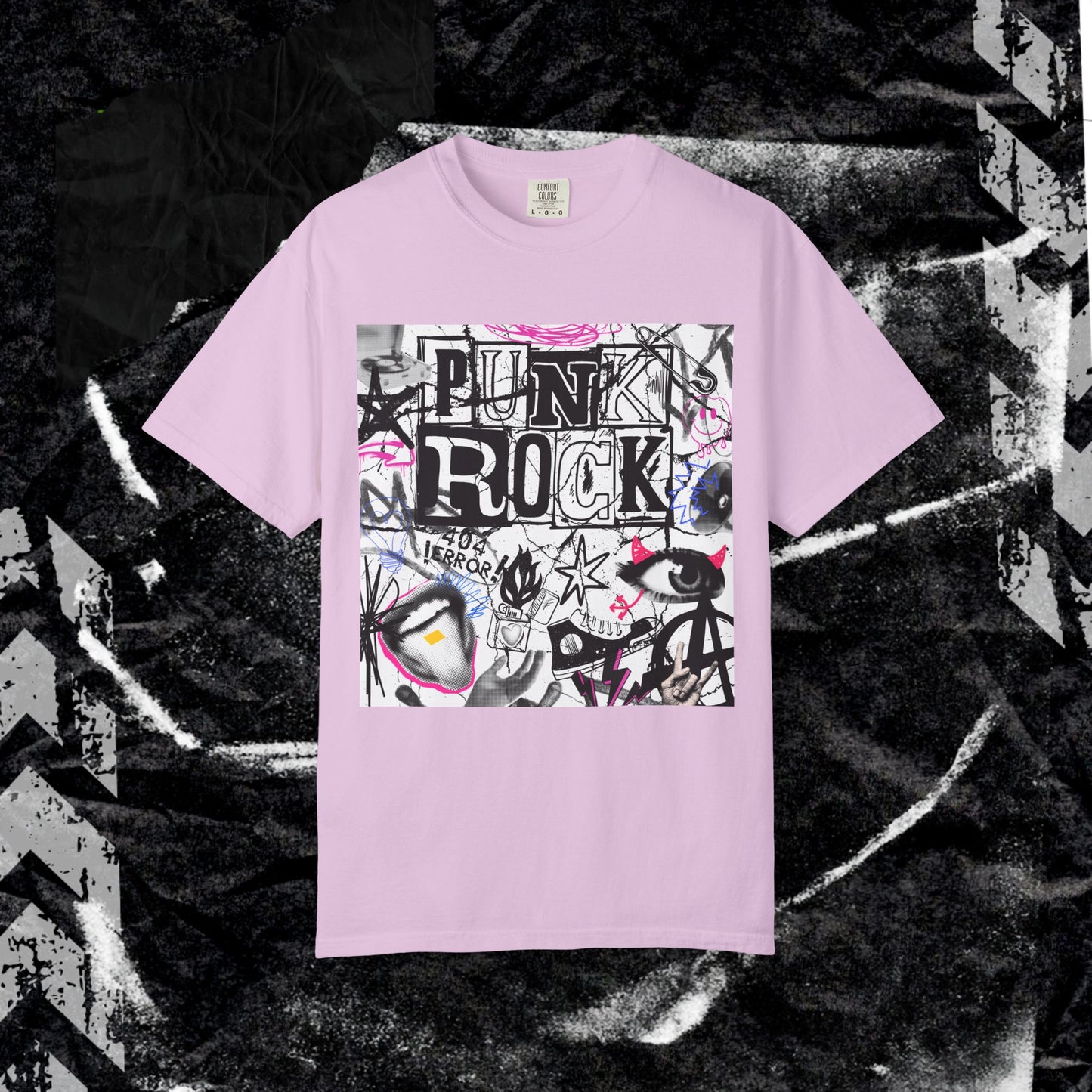Punk Rock - Unisex Garment-Dyed T-shirt.