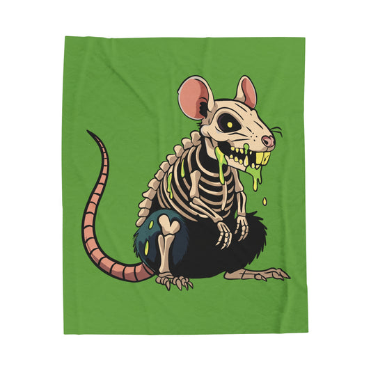 GARBAGE RAT - Velveteen Plush Blanket