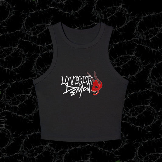 Lovesick Demon - Women's Micro Rib Racer Tank Top