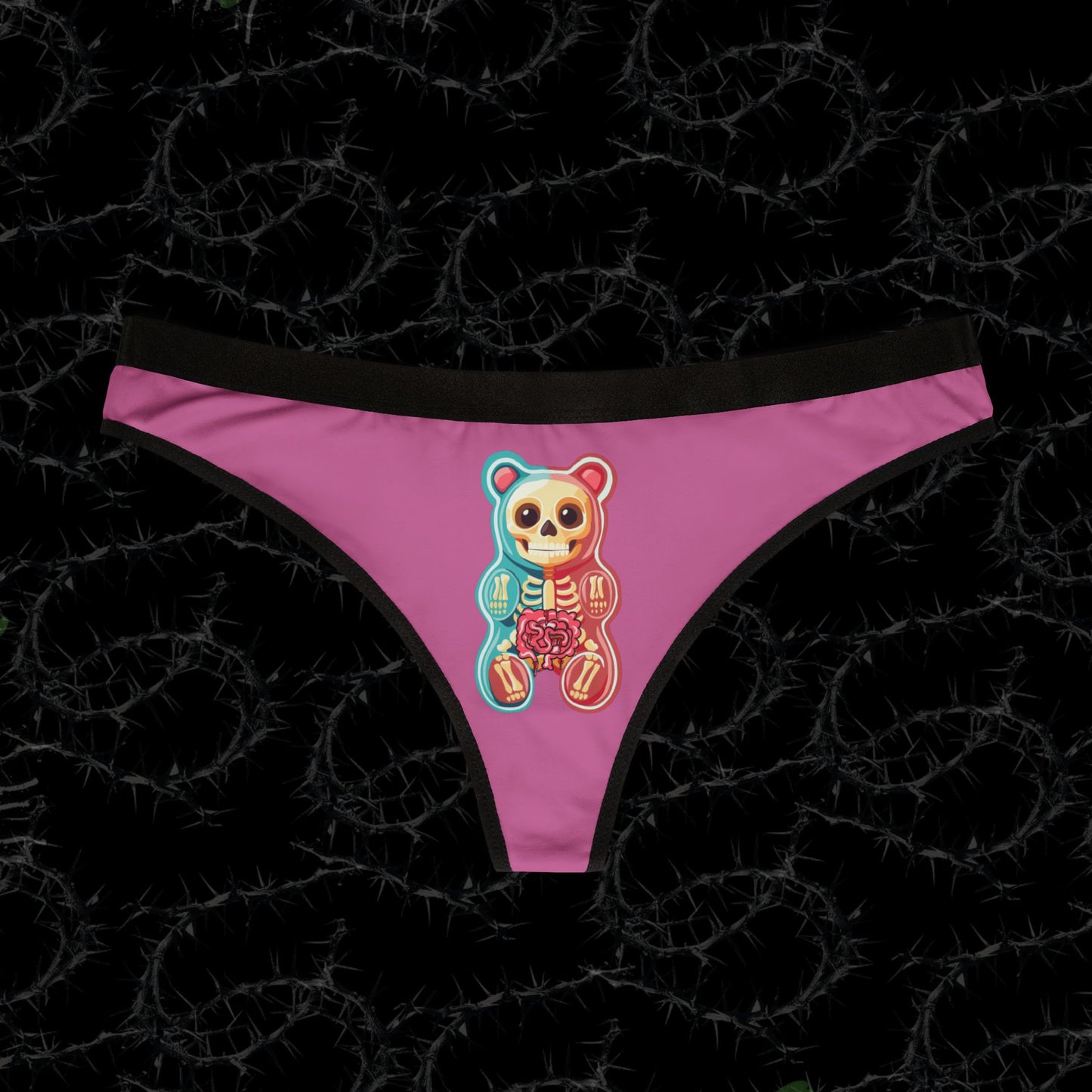Eat My Guts Gummy  - Women's Thongs (AOP)
