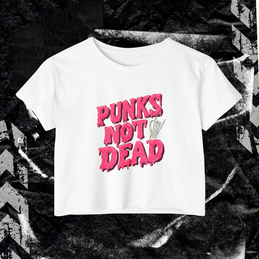 Punks Not Dead - Festival Crop Top