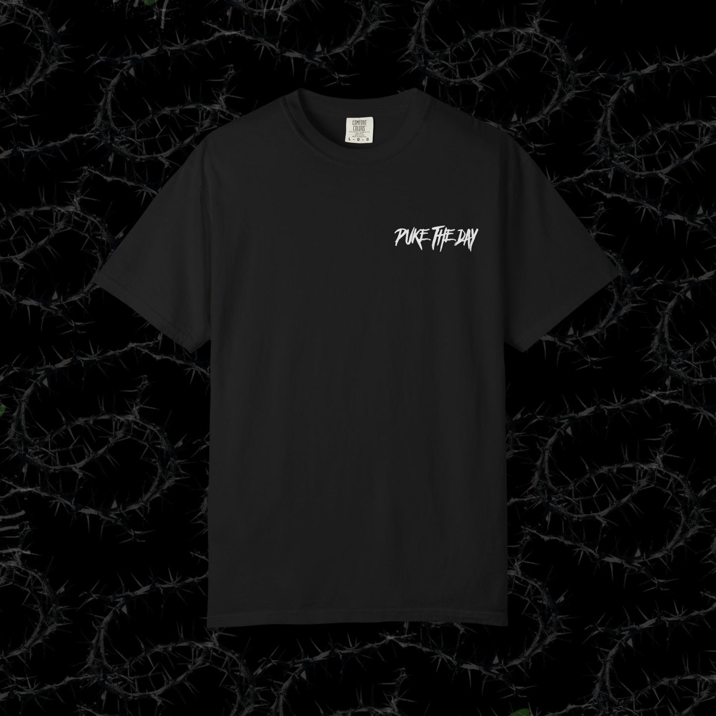 HELLCAT (BACK PRINT) - Unisex Garment-Dyed T-shirt.