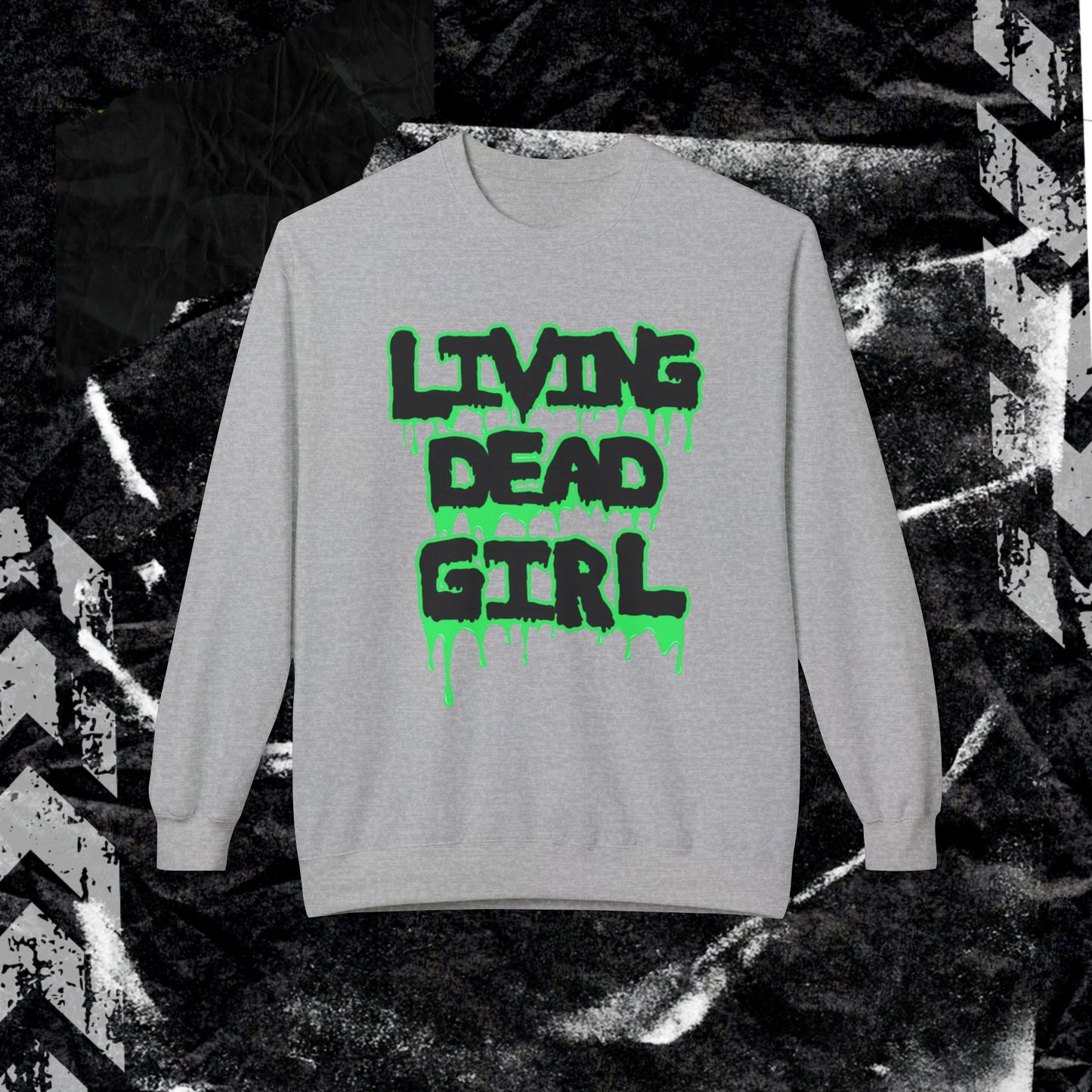 Living Dead Girl - Unisex Midweight Softstyle Fleece Crewneck Sweatshirt