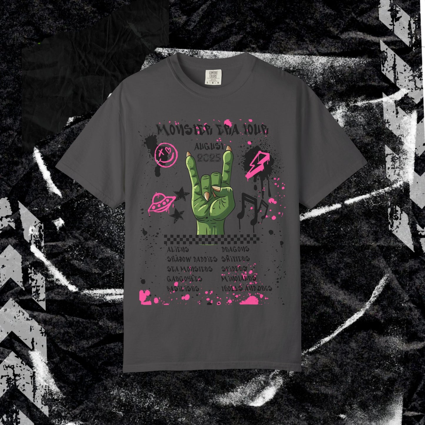 Monster Era Tour - Unisex Garment-Dyed T-shirt.