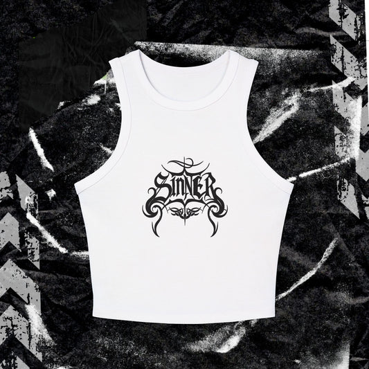 SINNER - Women's Micro Rib Racer Tank Top