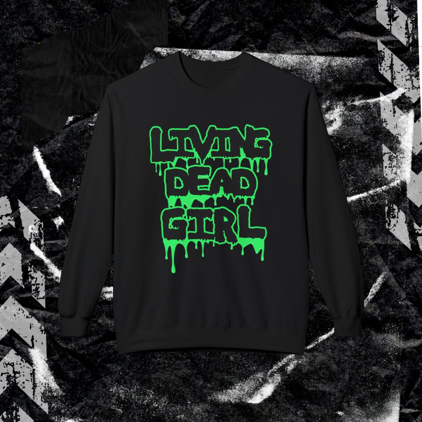 Living Dead Girl - Unisex Midweight Softstyle Fleece Crewneck Sweatshirt