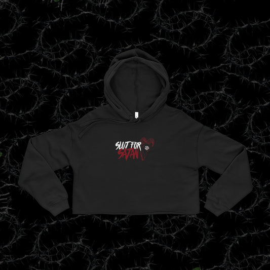 SL*T FOR SATAN - Women's Cropped Hoodie