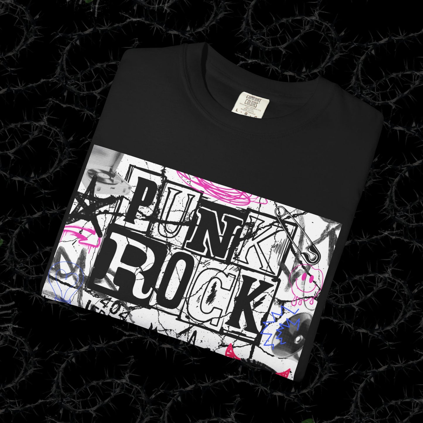 Punk Rock - Unisex Garment-Dyed T-shirt.