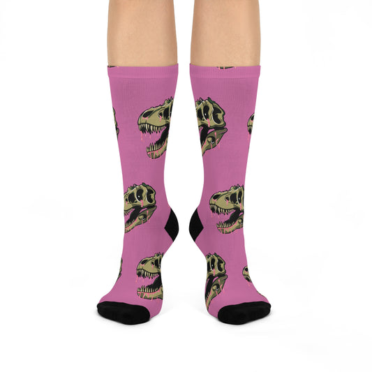 Pink Slime Rosie The Rex Socks