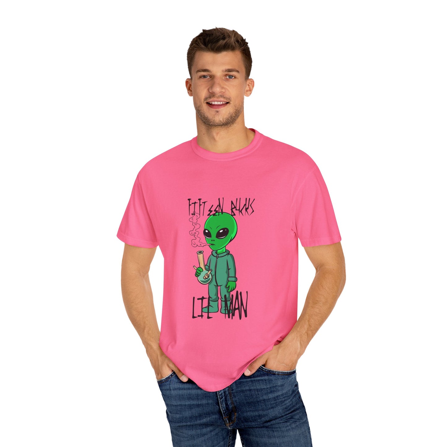 Fifteen Bucks Lil Man - Unisex Garment-Dyed T-shirt.
