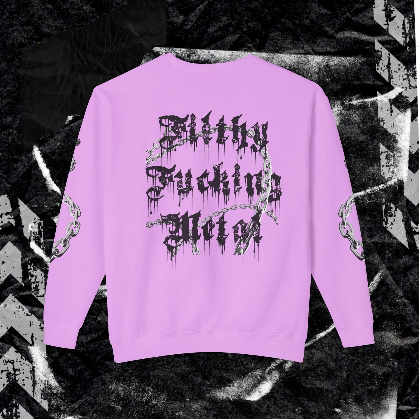 FITHLY F*CKING METAL - Unisex Lightweight Crewneck Sweatshirt