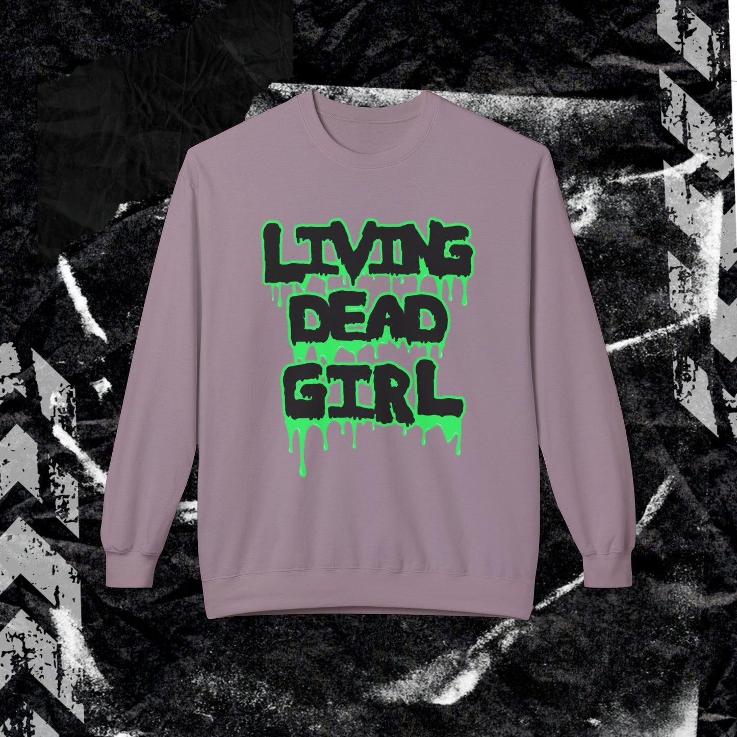 Living Dead Girl - Unisex Midweight Softstyle Fleece Crewneck Sweatshirt