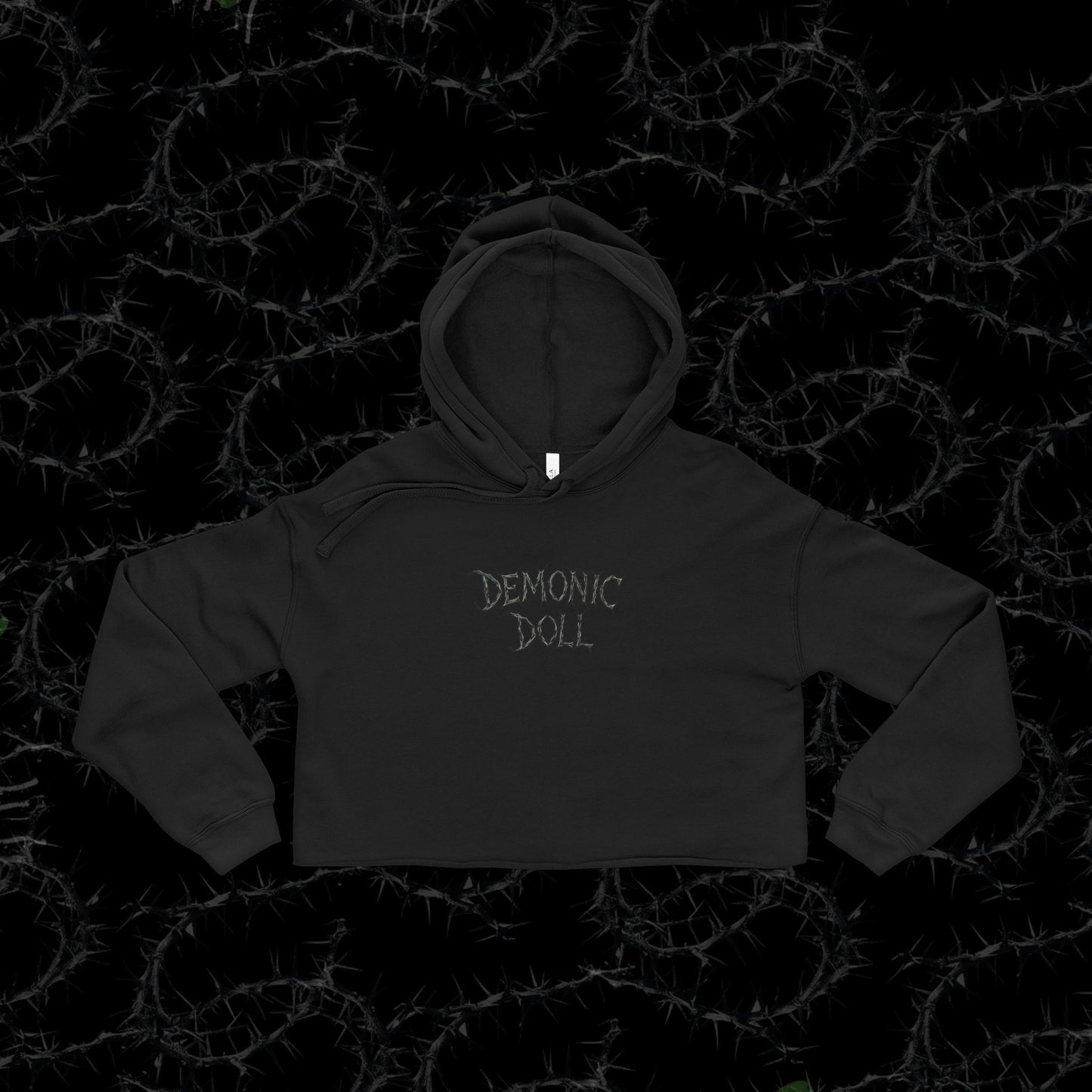 DEMONIC DOLL  - Bella+Canvas Cropped Hoodie