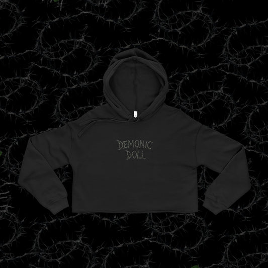 DEMONIC DOLL  - Bella+Canvas Cropped Hoodie