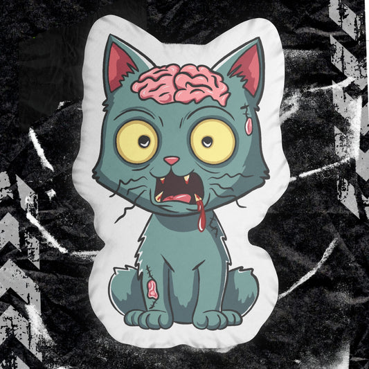 Zombie Kitty - Custom Shaped Pillows