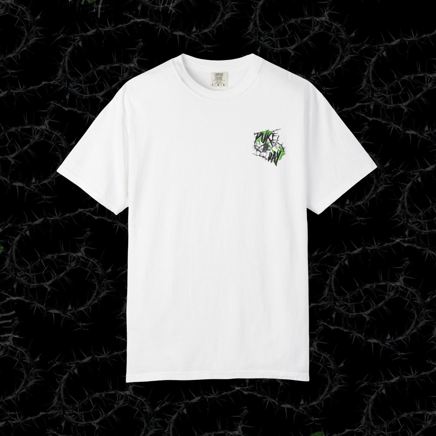 DONT TRUST THE LIVING  (BACK PRINT) - Unisex Garment-Dyed T-shirt.