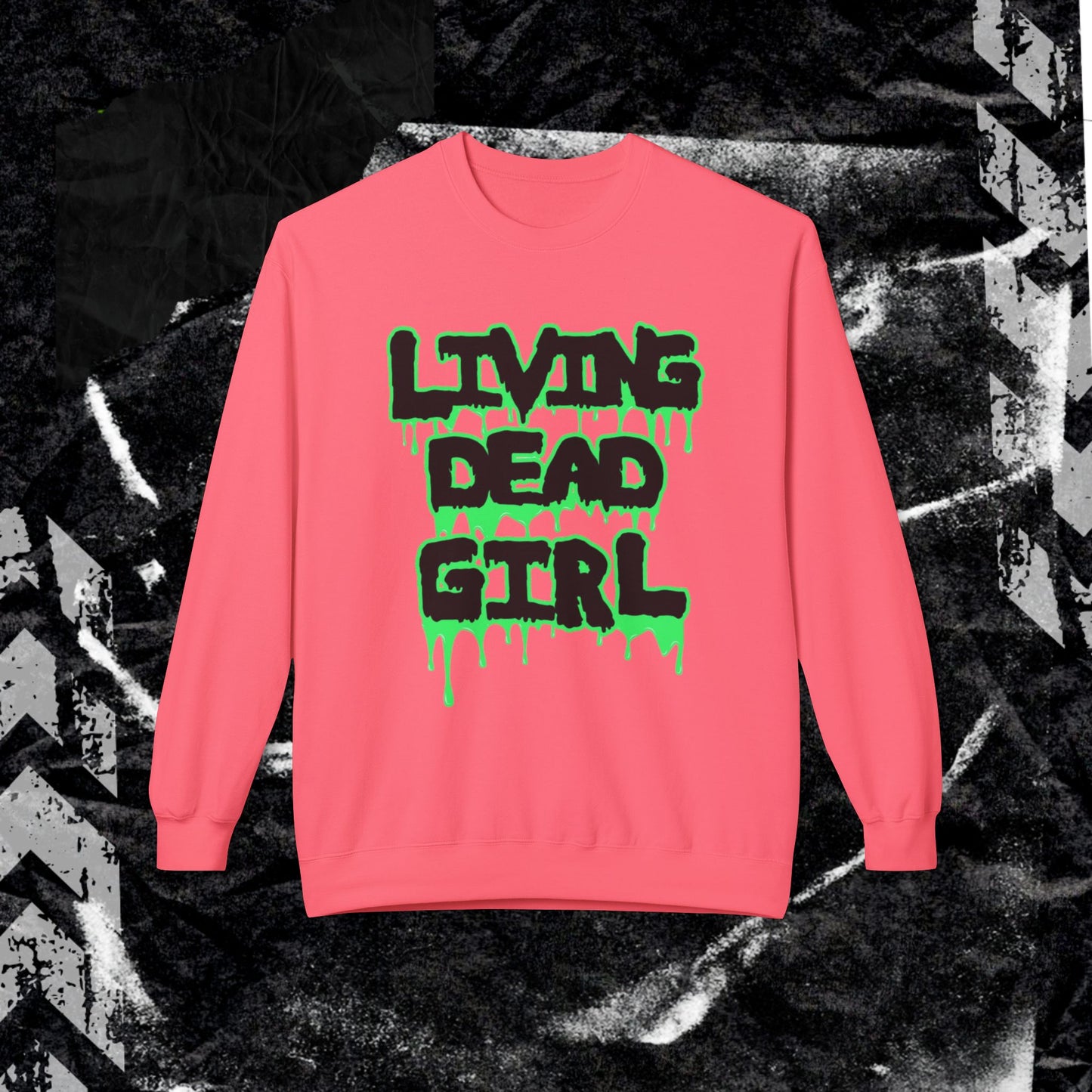 Living Dead Girl - Unisex Midweight Softstyle Fleece Crewneck Sweatshirt